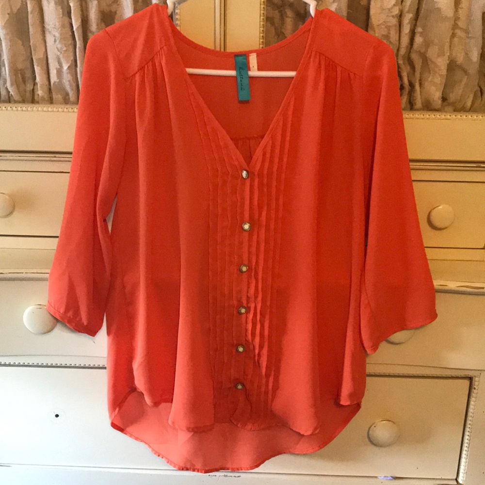 Orange blouse